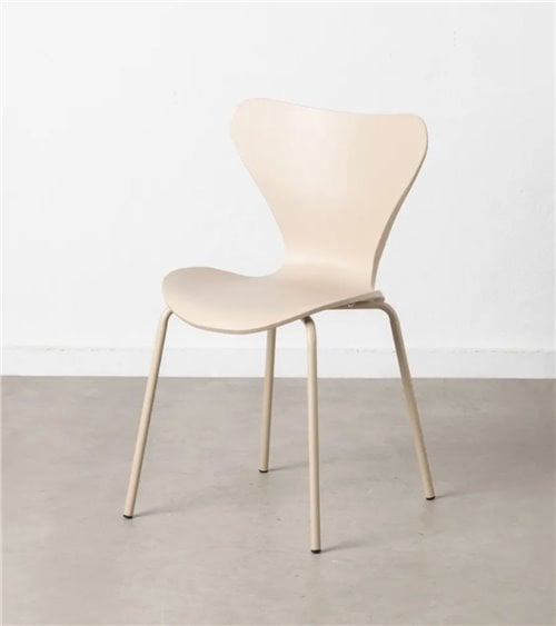 Silla de Comedor de Polipropileno y Patas de Metal de Colores