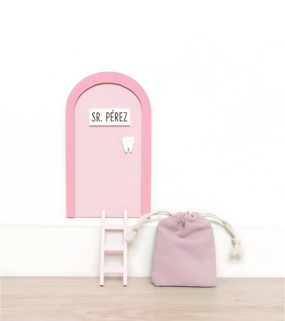 Puerta para Ratoncito Perez con Saco para Dientes