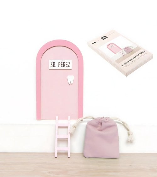 Puerta para Ratoncito Perez con Saco para Dientes