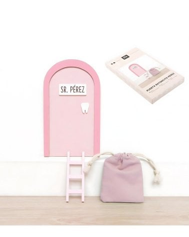 Puerta para Ratoncito Perez con Saco para Dientes