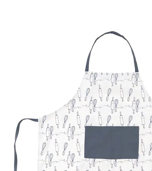 Delantal con Diseño de Utensilios de Cocina