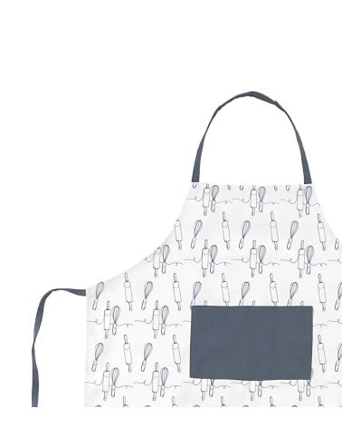 Delantal con Diseño de Utensilios de Cocina