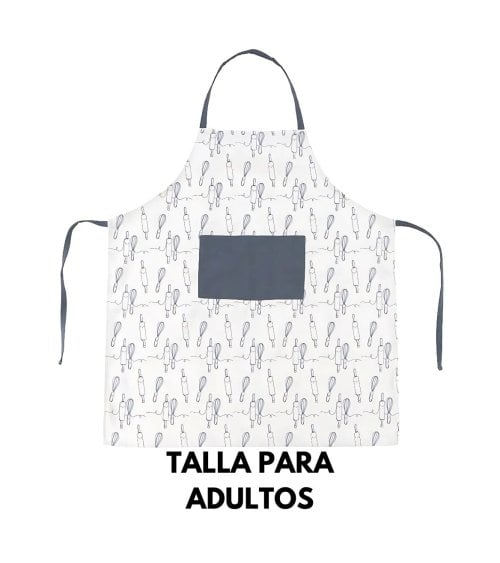 Delantal con Diseño de Utensilios de Cocina