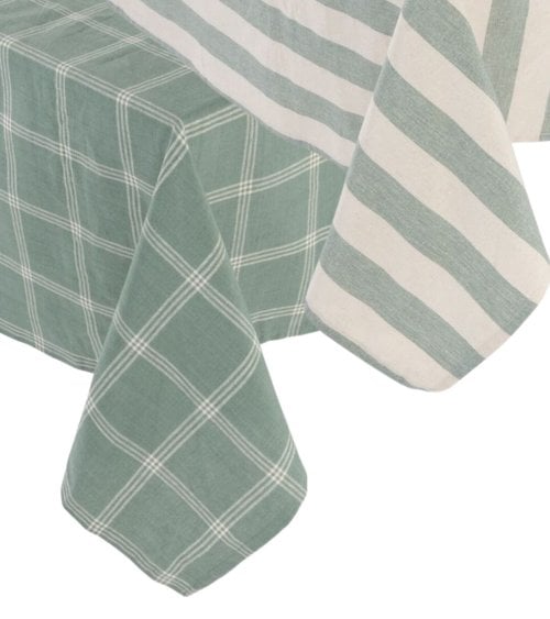 Mantel de Algodón con Patrón a Rayas