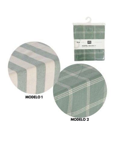 Mantel de Algodón con Patrón a Rayas