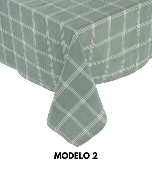 Mantel de Algodón con Patrón a Rayas