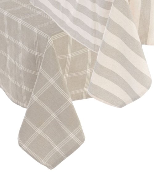 Mantel de Algodón con Patrón a Rayas