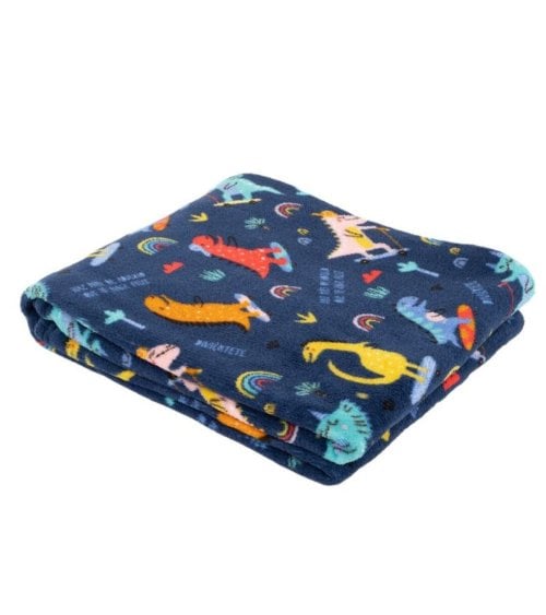 Manta Infantil Dinos de Microfibra