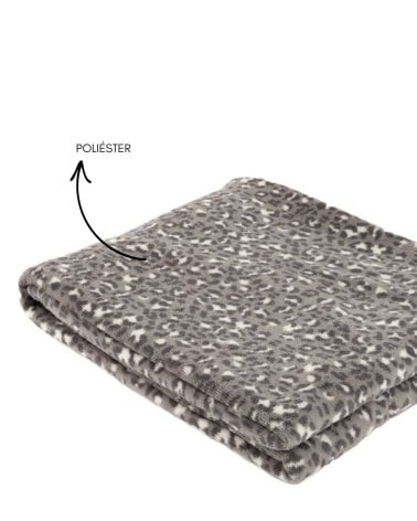 Manta Plaid Leopardo de Microfibra