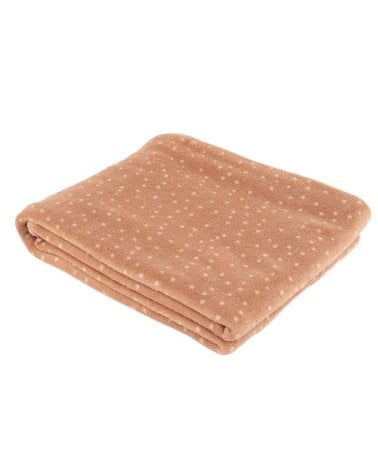 Manta Plaid de Microfibra Rosa con Puntos