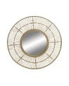 Espejo Cicular de Bambú para Decoración de Pared