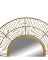Espejo Cicular de Bambú para Decoración de Pared