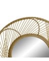 Espejo Cicular de Ratán para Decoración de Pared