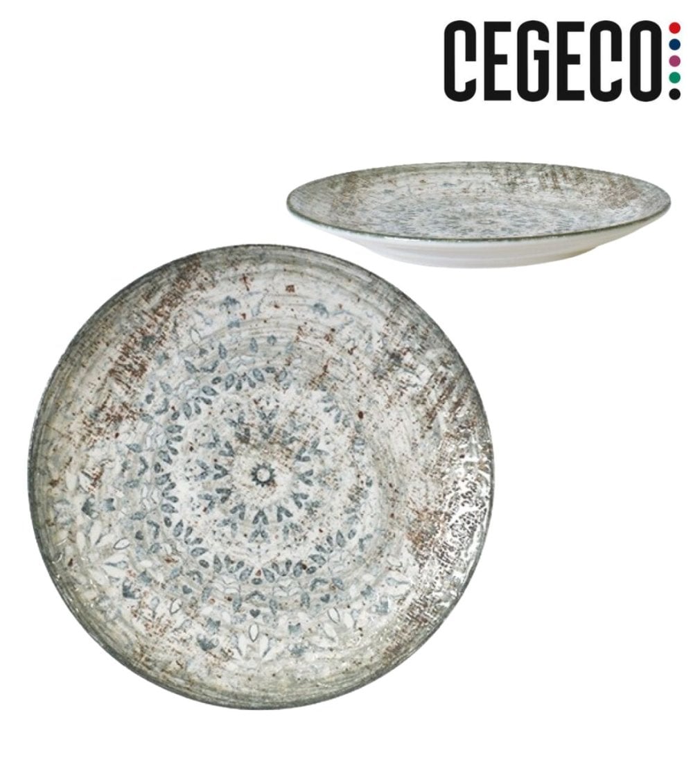 Bajo Plato Valencia Fade de Porcelana