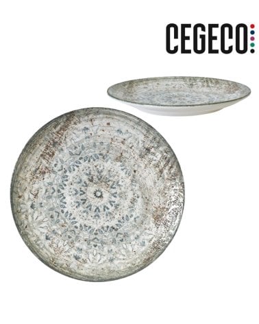 Bajo Plato Valencia Fade de Porcelana