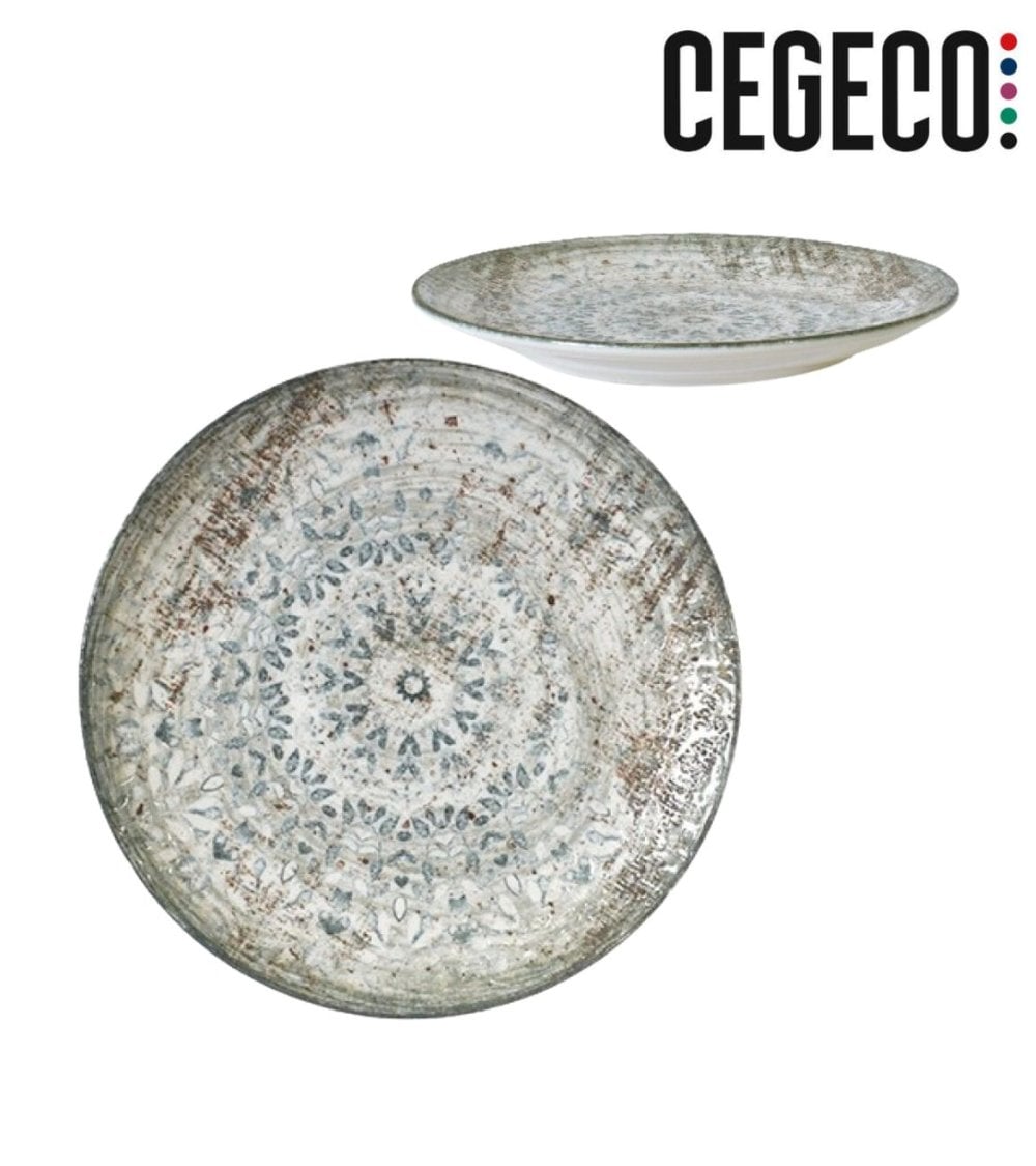 Plato Llano Valencia Fade de Porcelana