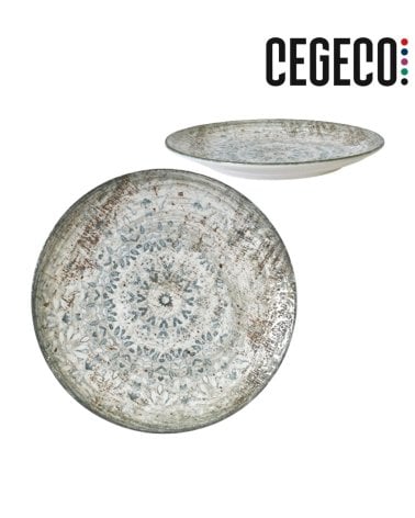 Plato Llano Valencia Fade de Porcelana