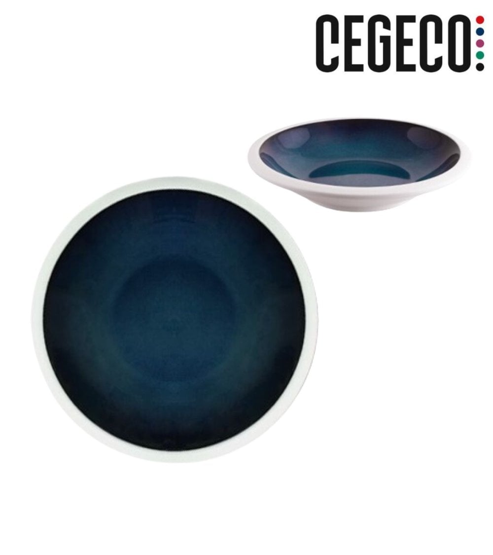 Plato Hondo Azure de Porcelana