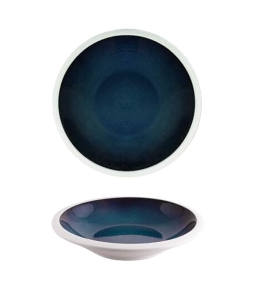 Plato Hondo Azure de Porcelana