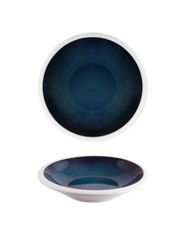 Plato Hondo Azure de Porcelana