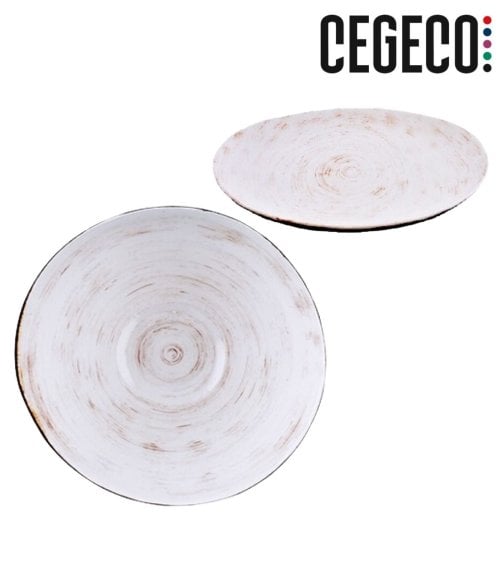 Bajo Plato Kratos de Porcelana