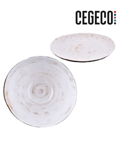 Bajo Plato Kratos de Porcelana