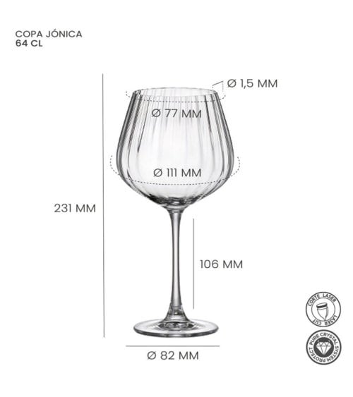 Set de 6 Copas Jónica de Cegeco