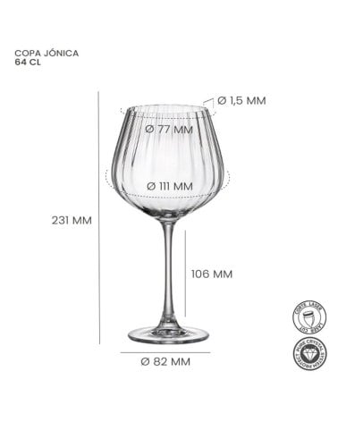 Set de 6 Copas Jónica de Cegeco