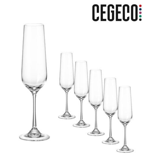 Set de 6 Copas Vigneto Flute de Cegeco