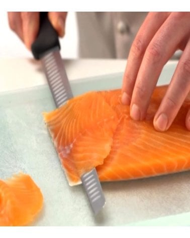 Cuchillo para Salmón Fibrox de Acero Inox