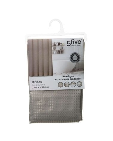 Cortina de Ducha Estilo Panal de Abeja