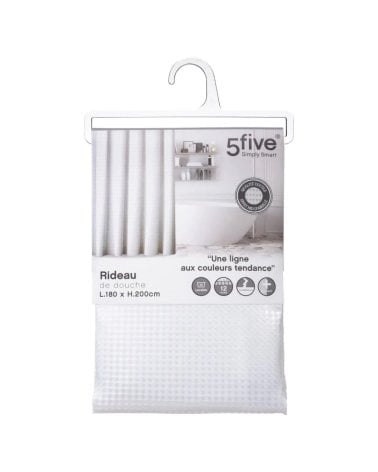 Cortina de Ducha Estilo Panal de Abeja