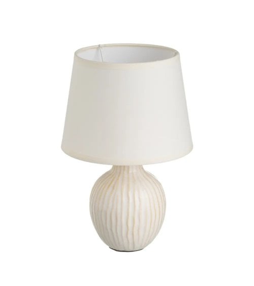 Lámpara de Mesa Beige de Cerámica