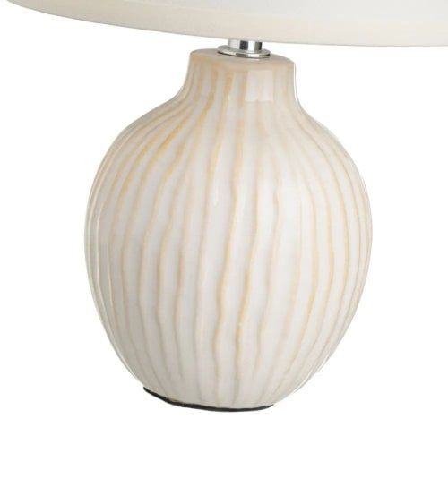 Lámpara de Mesa Beige de Cerámica