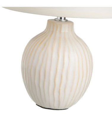 Lámpara de Mesa Beige de Cerámica