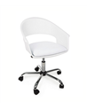 Silla de Escritorio Giratoria de Plástico Blanco Wells