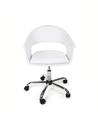 Silla de Escritorio Giratoria de Plástico Blanco Wells
