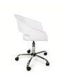Silla de Escritorio Giratoria de Plástico Blanco Wells
