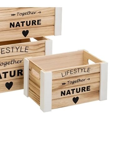 Caja con Asas de Madera de Paulonia