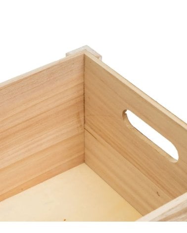 Caja con Asas de Madera de Paulonia