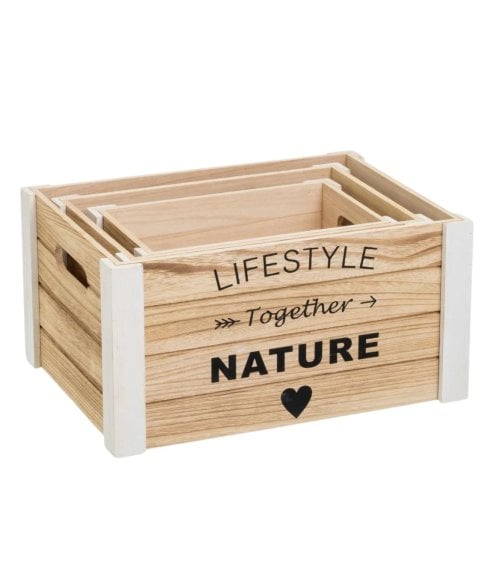 Caja con Asas de Madera de Paulonia