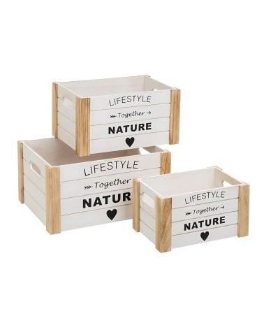 Caja con Asas de Madera de Paulonia