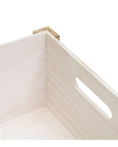 Caja con Asas de Madera de Paulonia