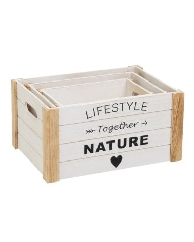 Caja con Asas de Madera de Paulonia