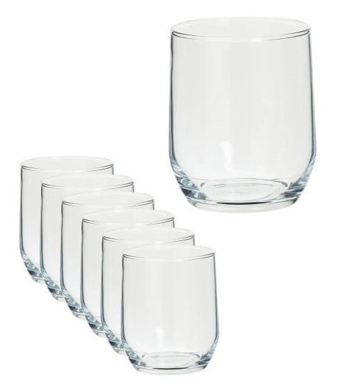 Set de 6 Vasos Bajos Paol'eau de Vidrio