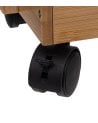 Carrito Auxiliar de 3 Niveles de Bambú
