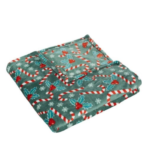 Manta Plaid Navideña Verde