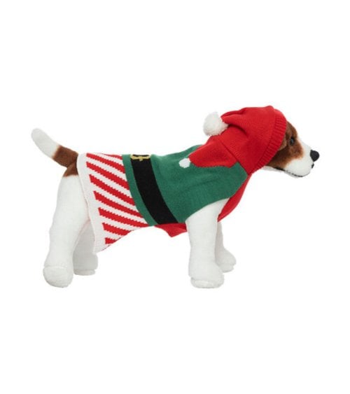 Traje para Perro de Elfo Navideño