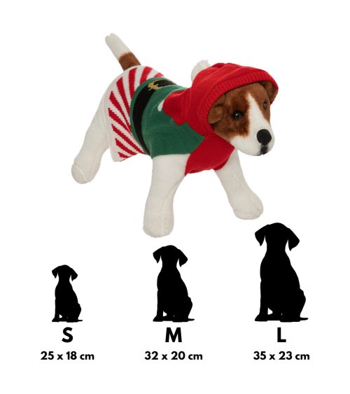 Traje para Perro de Elfo Navideño