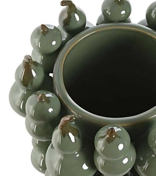 Jarrón Verde de Calabazas de Gres